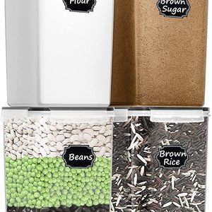 NEW IN BOX!! Paincco Tall Airtight Food Storage Containers, 4 Piece [6.5L/5.9QT]